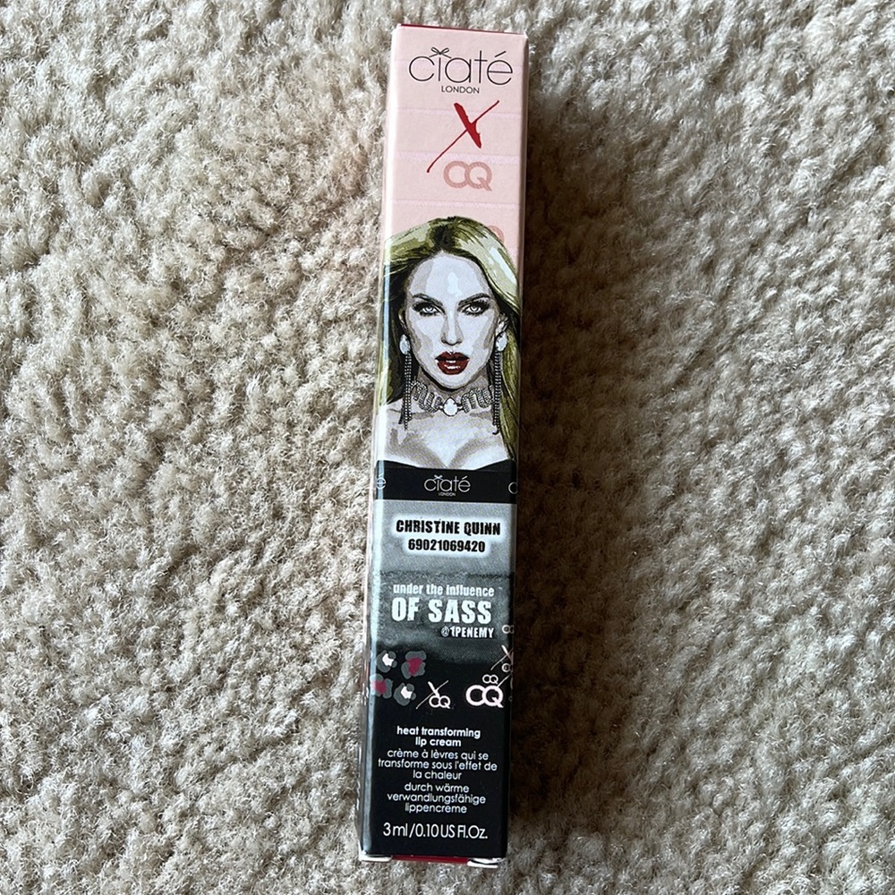 NWT Ciaté London Christine Quinn Drama Queen Heat Transforming Lip Cream